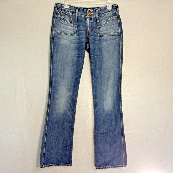 Y2K Guess Jeans Premium Womens Melrose Bootcut Size 30 Vintage Denim Medium Wash - Picture 1 of 10